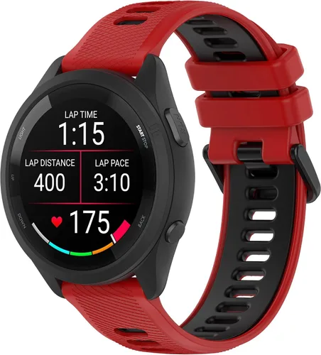 Vista 11 de Compatible con Garmin Forerunner 265S 255S Correas de reloj, correas de repuesto de silicona duraderas de liberación rápida de 18mm. Compatible