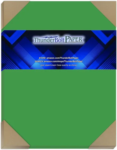 Vista 11 de 125 verde brillante 65lb Cubierta Papel de tarjeta – 3" x 5" (3X5 pulgadas) Foto Card Tamaño del marco – 65 libras/libra peso ligero cartulina