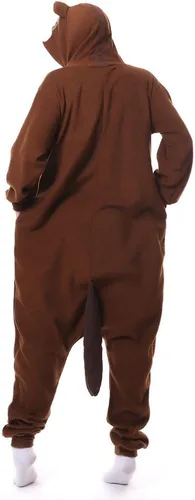 Vista 2 de Pijama unisex para adultos, para disfraz de ardilla, disfraz de Halloween