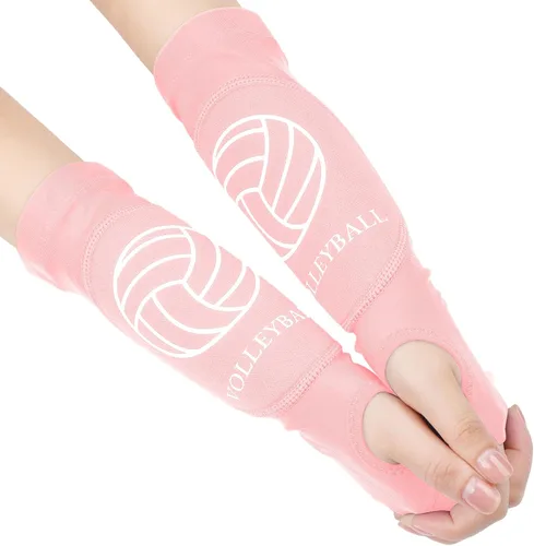 Vista 12 de Shappy 2 piezas de mangas para brazos de voleibol, mangas para antebrazos, almohadillas para brazos de voleibol para niños, niñas, adolescentes