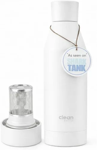 Vista 10 de THE CLEAN HYDRATION Co. Botella de agua aislada con infusor de frutas, botella inferior extraíble de acero inoxidable, aislada al vacío de doble