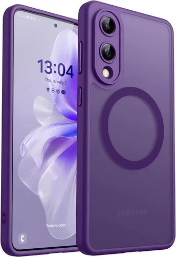 Vista 72 de CANSHN Funda diseñada para Samsung Galaxy A16-5G [protección completa de la cámara] [compatible con Magsafe] funda protectora trasera translúcida