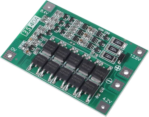 Vista 4 de 3 unids 3S 11.1V 12V 12.6V 40A 18650 Cargador PCB BMS Placa de protección de litio Li-ion Cargador de batería Lipo Cell Módulo para motor de taladro