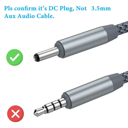 Vista 3 de Cable cargador de 6.6 pies para limpiador facial FOREO Luna, USB a CC 0.1