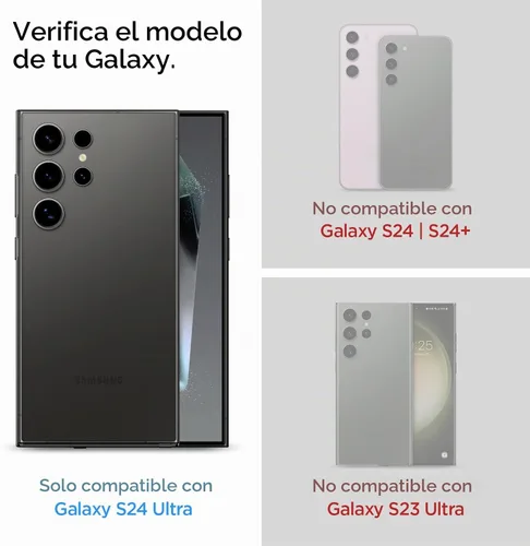 Vista 3 de Spigen GlasTR EZ FIT - Protector de pantalla de vidrio templado para Galaxy S24 Ultra 9H+ Tempered glass, Scratch resistance, Auto-align tray