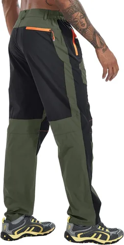 Vista 8 de TBMPOY Pantalones cargo de senderismo para hombre, ligeros, impermeables, de secado rápido, pantalones de montaña, pesca, camping