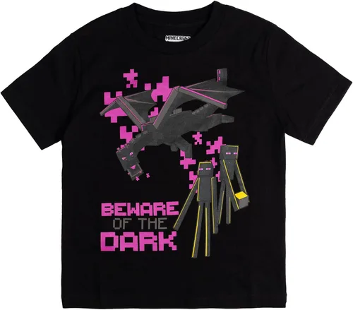 Vista 5 de Minecraft Paquete de 3 camisetas gráficas de manga corta para niños de Mobs