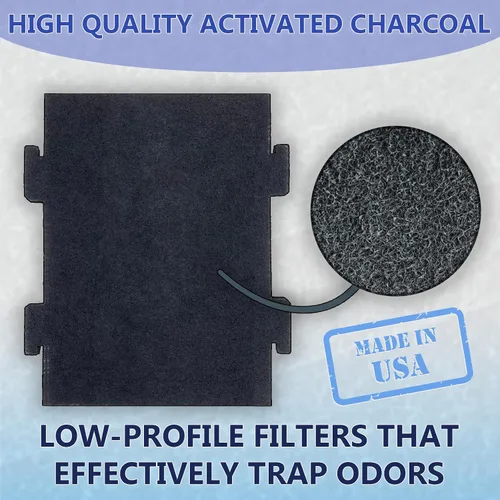 Vista 4 de W11282981 - Filtro de carbón para microondas, hidromasaje y KitchenAid 2-pack pre-cut replacement; snaps into over-the-range hood vents; absorbs