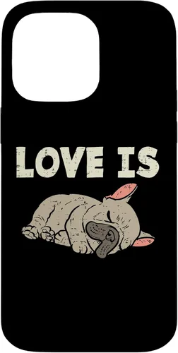 Vista 21 de Love is French Bulldog - Funda de regalo para iPhone 17