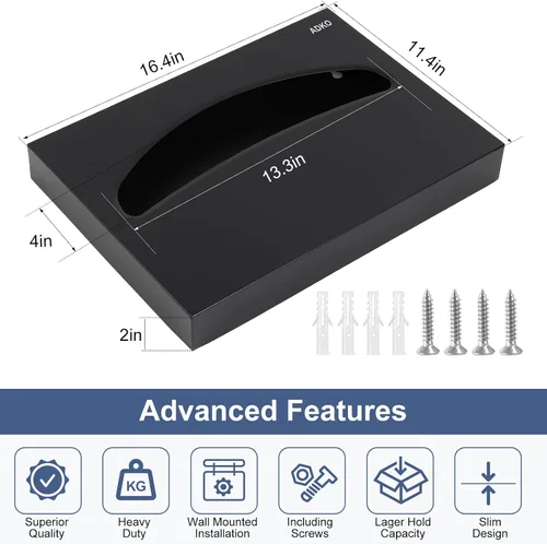 Vista 6 de Dispensador de fundas de asiento de inodoro, para montaje en pared, 250 unidades, capacidad de 1/2 pliegue, con llave para edificio de oficinas