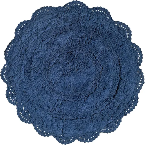 Vista 24 de Chardin home Alfombra de baño de ganchillo beige, alfombra de baño ovalada 100% algodón con borde de ganchillo artesanal hecho a mano, alfombra