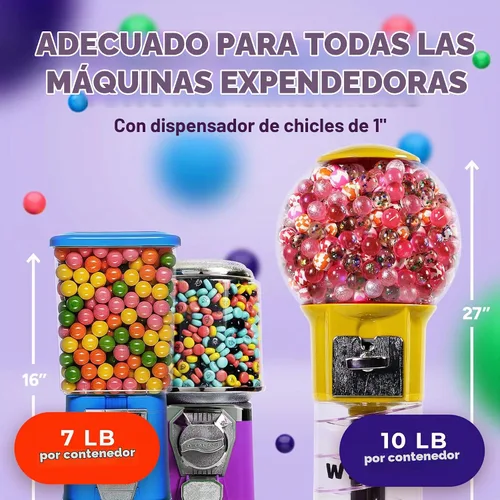 Vista 7 de Bolas de chicle para repuestos de máquina de chicles - Bolas de goma