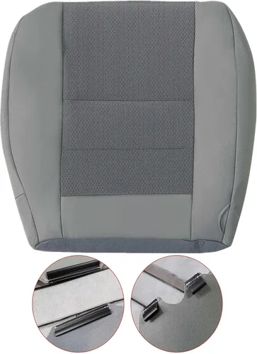 Vista 5 de SecosAutoparts Funda de Asiento de Reemplazo de Tela para el Lado del Conductor Delantero Inferior Gris Compatible con Ford F250 F350 F450 F550 2003