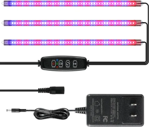 Vista 16 de iPower 21 Luz LED de Crecimiento con Espectro Completo para Plantas de Interior, Cuello de Cisne Ajustable, 3 Modos de Luz y 10 Niveles Regulables