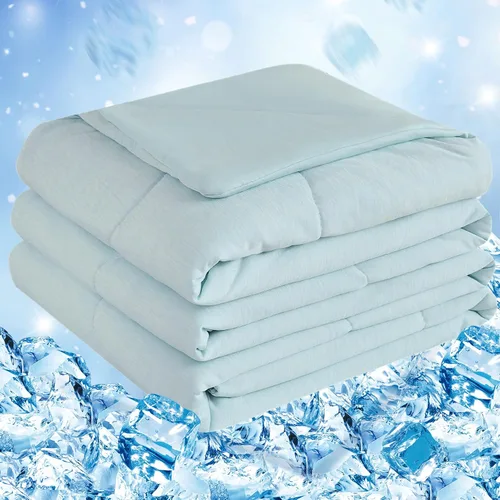 Vista 24 de CHOSHOME Edredón Refrescante Tamaño Twin, Manta Refrescante con Fibra de Enfriamiento Q-Max 0.45 Arc-Chill, Manta de Verano Fresca para Sudores
