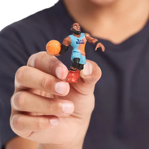 Vista 4 de Moose Toys Space Jam: A New Legacy - Paquete de 4 - Lebron, Bugs Bunny, Wile E. Coyote y 1 figura misteriosa - Banco, multicolor, 14574