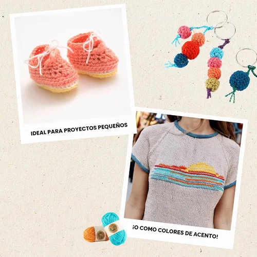 Vista 4 de Lion Brand Yarn Paquete de hilo BonBons Brights