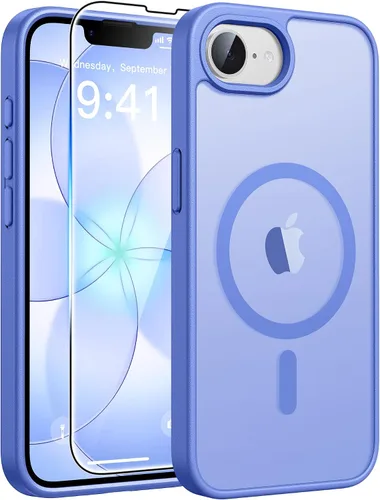 Vista 120 de FNTCASE - Funda para iPhone 16 Pro: magnética, mate, translúcida, de grado militar, protectora contra caídas, resistente, fina, duradera y a prueba