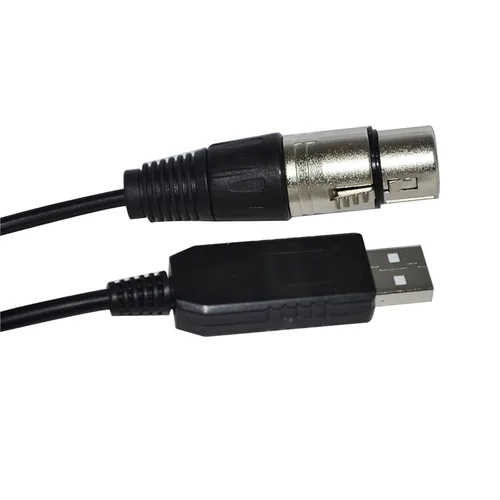 Vista 8 de RS485 DMX512 TO USB XLR 3PIN 3P DMX FEMALE CONTROLLER KABLE(1m,Color A)