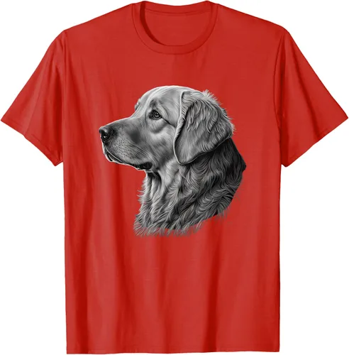 Vista 65 de Camiseta divertida Golden Retriever, Negro