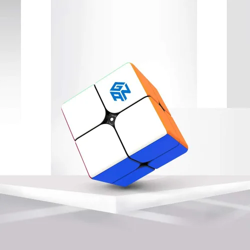 Vista 2 de GAN 249 V2, cubo mágico de 2x2 Gans Mini Cube Puzzle juguete 2x2x2 de 49mm (sin calcomanías)