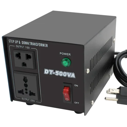 Vista 4 de Yinleader Transformador de voltaje Step Up & Step Down Convertidor de potencia con cable de alimentación de EE. UU., convierte 110 V a 220 V O 220 V