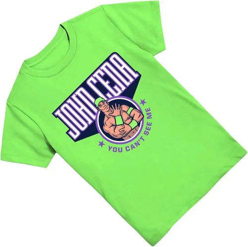Vista 3 de WWE Camiseta de John Cena para niños, camiseta de superestrella de ajetreo, lealtad y respeto, camiseta de campeón mundial de lucha libre