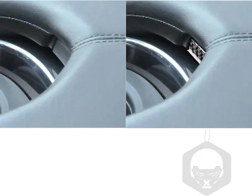 Vista 3 de NVCNX Fibra de Carbono Premium Real para Automóvil, Caja de Almacenamiento del Reposabrazos de la Consola Central, Tira Pegatina Calcomanía