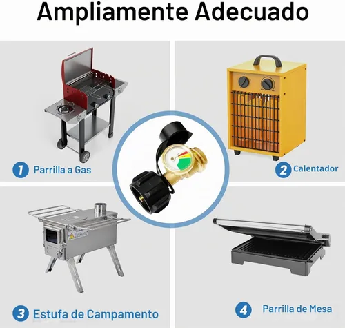 Vista 7 de Indicador de nivel de tanque de propano para tanque de propano LP 5LB-40LB (paquete de 2)