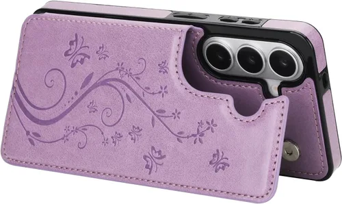 Vista 6 de Asuwish Funda de teléfono para Samsung Galaxy S26 5G con protector de pantalla de vidrio templado y tarjetero con soporte para tarjetero, soporte