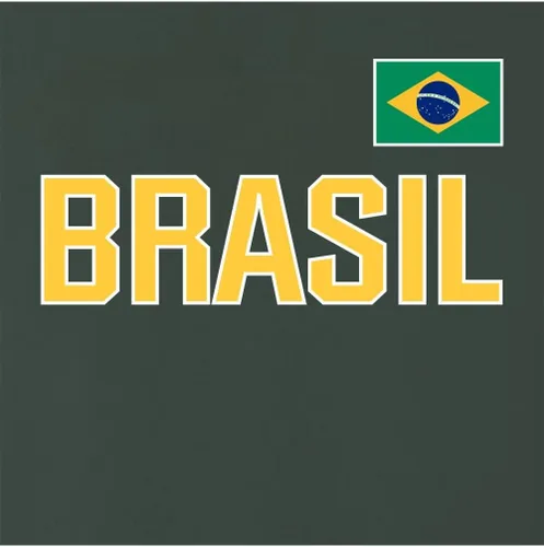 Vista 4 de Go All Out Sudadera con capucha Team Brasil Flag Pride para hombre y mujer