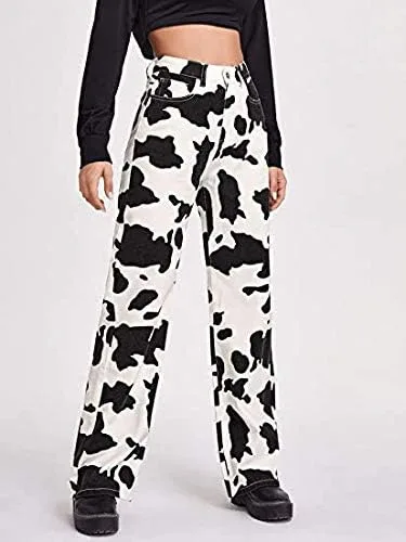 Vista 3 de Pantalones de moda Y2k para mujer rectos pierna ancha pantalones palazzo pantalones holgados deportivos 90s vintage para salir