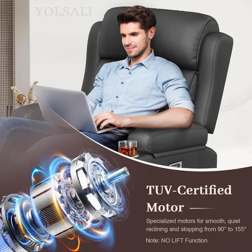 Vista 68 de Sofá de Dos Plazas Reclinable, Sofá Reclinable de Masaje con Gran Capacidad de Peso, Silla de Dos Plazas para RV en Liquidación con Consola, USB