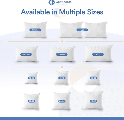 Vista 7 de Continental Bedding Protectores de almohada de viscosa de bambú con cremallera, a prueba de plumas, impermeables y a prueba de plumas: comodidad