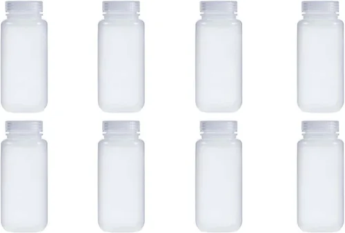 Vista 7 de Botellas de reactivo PP de boca ancha de 2.0 fl oz, 2 onzas, con tapas de polipropileno, paquete de 290