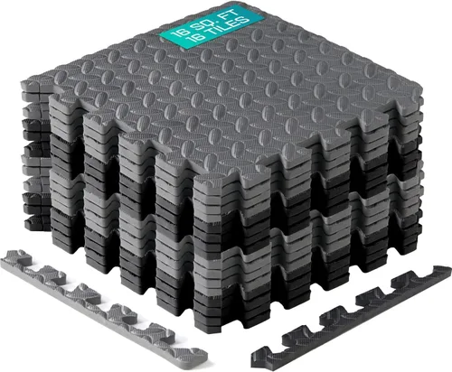 Vista 15 de Yes4All Alfombrillas Entrelazadas de EVA, Baldosas de Suelo tipo Rompecabezas, Acolchado de Suelo de Espuma con Borde para Muebles, Espacio