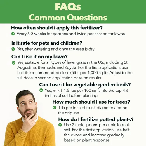 Vista 7 de Fertilizante para plantas de liberación rápida 10-10-10 Fertilizante multiusos 10 para árboles frutales, árboles de hoja perenne, verduras