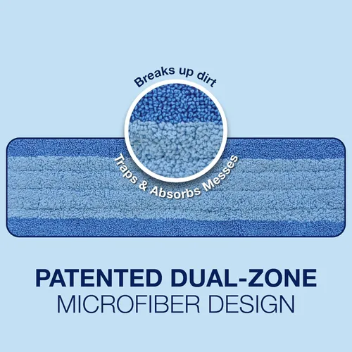 Vista 2 de Bona Almohadilla de limpieza de microfibra para pisos de madera dura y superficies duras