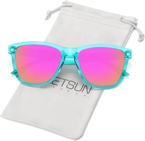 Vista 41 de Meetsun - Lentes de sol polarizados, unisex, modernos, con estilo de diseñador, clásico y retro A1 Negro Brillante