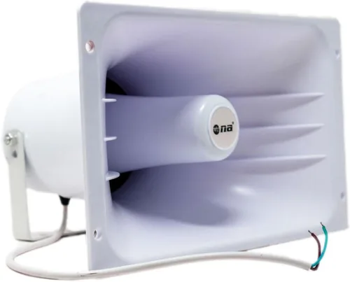 Vista 3 de Nippon America Bocina de alimentación TC-45 Altavoz PA de 80 vatios, blanco 11 "x 6.6