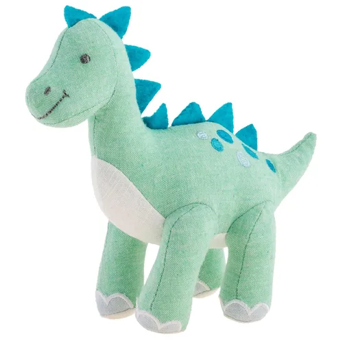 Vista 3 de Stephen Joseph, Manta de muselina y animales de peluche, dinosaurio, verde