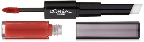 Vista 19 de Cosméticos labial de color duradero de L’oreal París, rosa (Rose Tattoo)