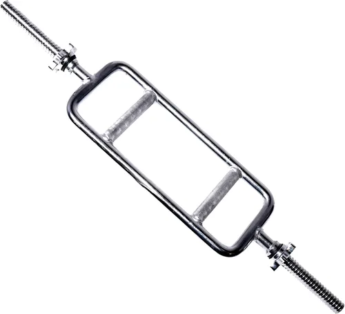 Vista 3 de Cap Barbell Barra de tríceps roscada estándar de 34" Múltiples opciones Negro