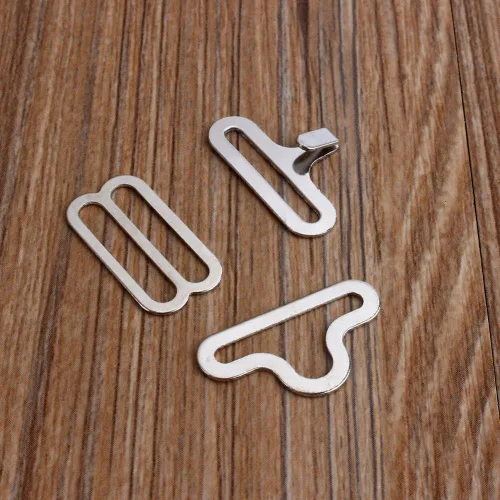 Vista 5 de Fydun - Pinzas para corbata de lazo, 50 conjuntos de metal ajustable, corbata de lazo de hardware Cravat clip gancho sujetador corbata correa