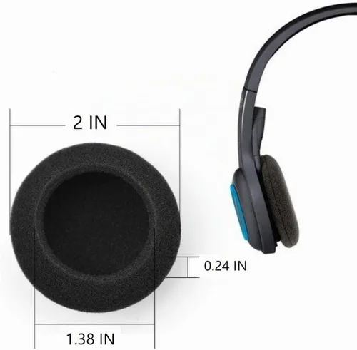 Vista 2 de 4 almohadillas de espuma para auriculares Plantronics H251 H261 H351 H361