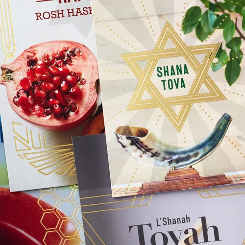 Vista 5 de Hallmark Tree of Life Rosh Hashanah - Surtido de tarjetas, Shana Tova (16 tarjetas con sobres)