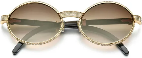 Vista 5 de HEPIDEM 100% Really Buffalo Horn Lujo 720pcs Diamantes BUffs Gafas de sol 7550179