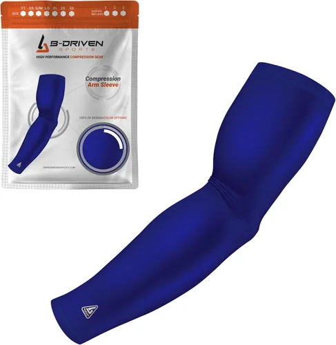 Vista 37 de B-Driven Sports Manga de Compresión Pro-Fit para Brazo - Deportes Atléticos Baloncesto, Fútbol, Sóftbol, Carrera, Juegos, - nan (1 unidad)