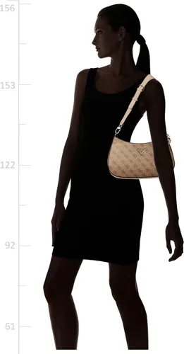 Vista 6 de GUESS Bolso de hombro con cremallera superior Noelle