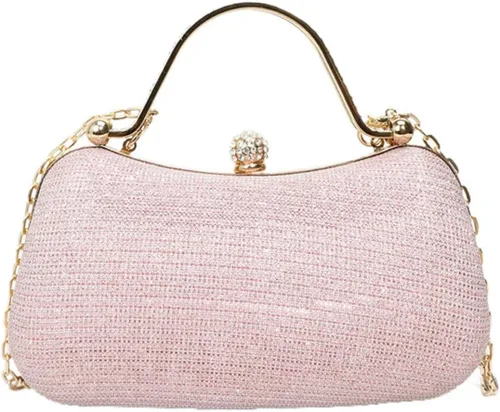 Vista 14 de Bolso de mano con diamantes de imitación para mujer Bolso cruzado convertible de noche y fiesta Citas de graduación de boda